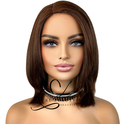 WIG | Deep Auburn Wig | Natural-Looking Wig for Women | Easy Wear Synthetic Wig