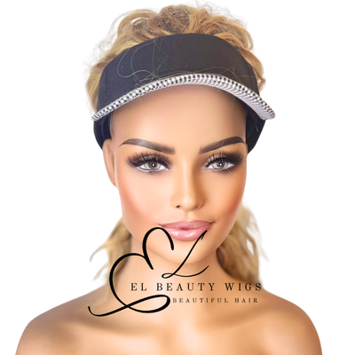 WIG | Hat Wig | Golden Blonde Wig | Natural-Looking Wig for Women | Easy Wear Synthetic Wig | Hat Wig