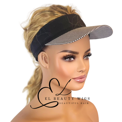 WIG | Hat Wig | Golden Blonde Wig | Natural-Looking Wig for Women | Easy Wear Synthetic Wig | Hat Wig