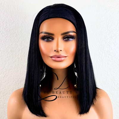 Bryn - 12" Human Hair Blend Headband WIG