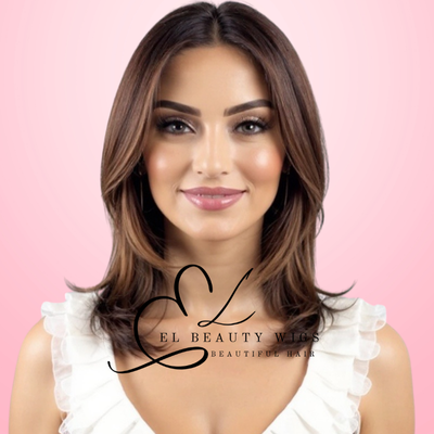 WIG | Deep Auburn Wig | Natural-Looking Wig for Women | Easy Wear Synthetic Wig