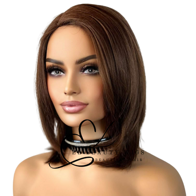 WIG | Deep Auburn Wig | Natural-Looking Wig for Women | Easy Wear Synthetic Wig
