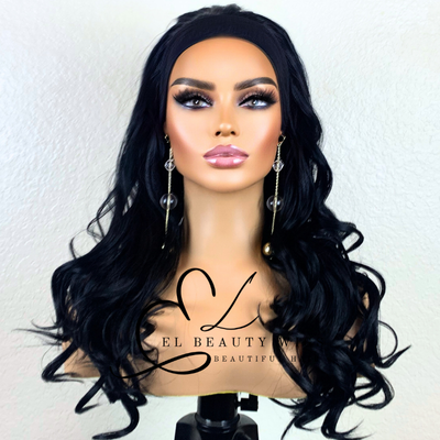 Katherine - 22" Human Hair Blend Headband WIG