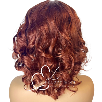 WIG | Red Wig | Ginger Wig | Natural-Looking Wig for Women | Easy Wear Synthetic Wig