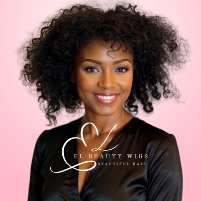WIG | Black Wig | Kinky Curly Wig | Curly Black Wig | Natural-Looking Wig for Women | Easy Wear Synthetic Wig