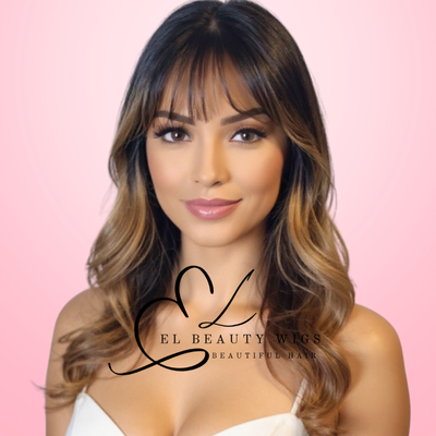 WIG | Black Wig | Ombre Wig | Natural-Looking Wig for Women | Easy Wear Synthetic Wig
