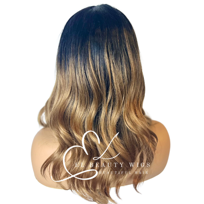 WIG | Black Wig | Ombre Wig | Natural-Looking Wig for Women | Easy Wear Synthetic Wig