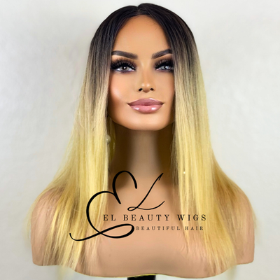 Lara - 16" Human Hair Blend Lace Front WIG