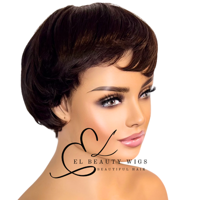 WIG | Brown Wig | Short Brown Wig | Natural-Looking Wig for Women | Easy Wear Synthetic Wig