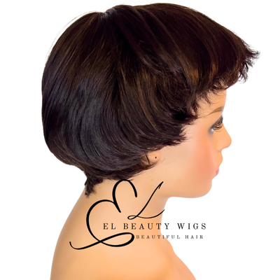 WIG | Brown Wig | Short Brown Wig | Natural-Looking Wig for Women | Easy Wear Synthetic Wig