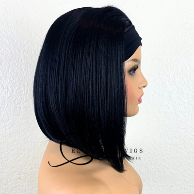 Jenni - 10" Human Hair Blend Headband WIG