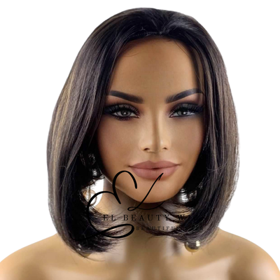 WIG | HALF-WIG | Dark Brown Wig | Natural-Looking Wig for Women | Easy Wear Synthetic Wig