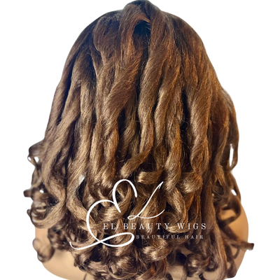 WIG | Ombre Wig | Black Wig | Brown Wig | Natural-Looking Wig for Women |Lace Front Human Hair Blend Wig