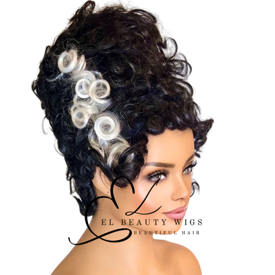WIG | Cruella Deville Wig | Costume Wig | Natural-Looking Wig for Women | Easy Wear Synthetic Wig