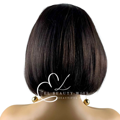 WIG | HALF-WIG | Dark Brown Wig | Natural-Looking Wig for Women | Easy Wear Synthetic Wig