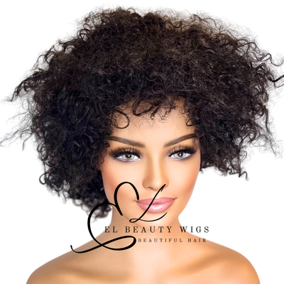 WIG | Black Wig | Black Afro Wig | Natural-Looking Wig for Women | Easy Wear Synthetic Wig