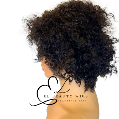 WIG | Black Wig | Black Afro Wig | Natural-Looking Wig for Women | Easy Wear Synthetic Wig