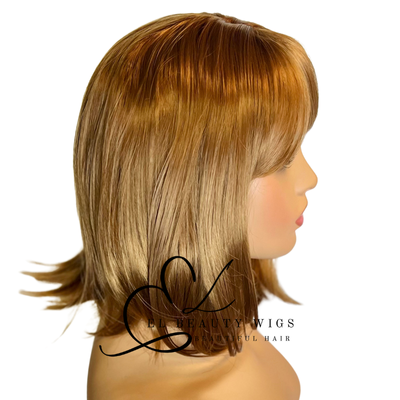 WIG | Light Auburn Wig | Natural-Looking Wig for Women | Easy Wear Synthetic Wig