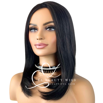 WIG | Black Wig | Natural-Looking Wig for Women | Easy Wear Synthetic Wig