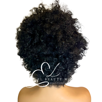 WIG | Black Wig | Short Black Wig | Costume Wig | Mad Scientist Wig | Natural-Looking Wig for Women | Easy Wear Synthetic Wig