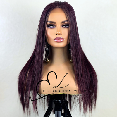 Lacey 1 - 24" Human Hair Blend Lace Front WIG