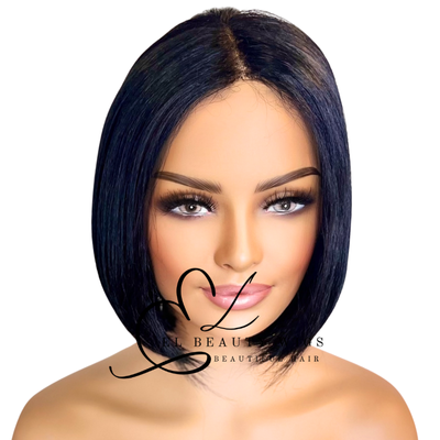 WIG | Black Wig | Short Black Wig | Natural-Looking Wig for Women | Easy Wear Synthetic Wig