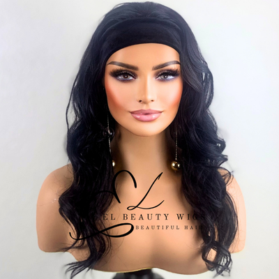 Juliette - 18" Human Hair Blend Headband WIG