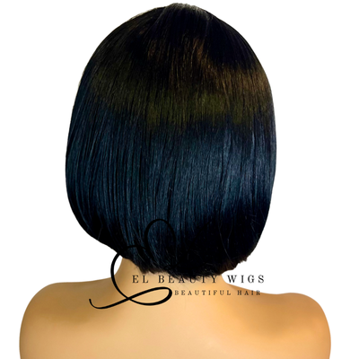 WIG | Black Wig | Short Black Wig | Natural-Looking Wig for Women | Easy Wear Synthetic Wig