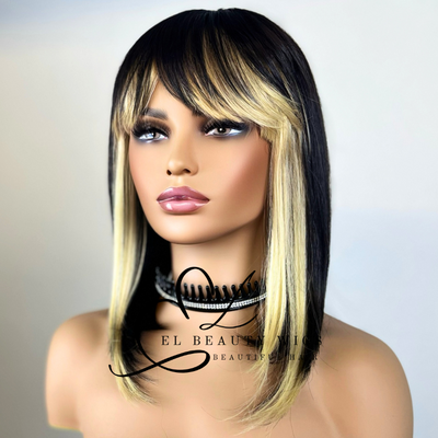 Valentina - 12" Human Hair Blend Full WIG