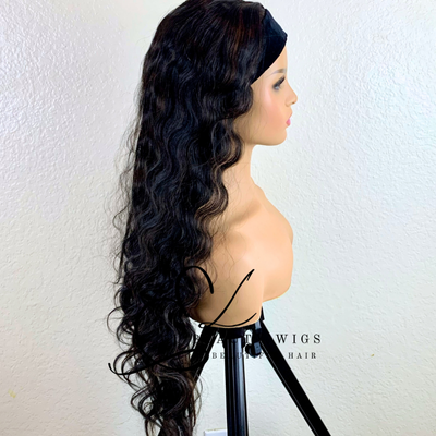 Regina 4 - 24" Human Hair Blend Headband WIG