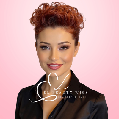 WIG | Red Wig | Brown Wig | Natural-Looking Wig for Women | Easy Wear Synthetic Wig