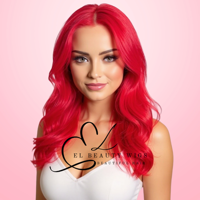 WIG | Red Wig | Costume Wig | Natural-Looking Wig for Women | Easy Wear Synthetic Wig