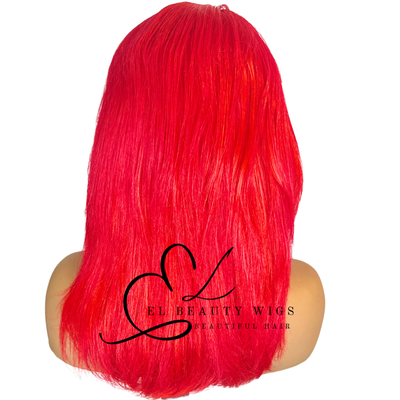 WIG | Red Wig | Costume Wig | Natural-Looking Wig for Women | Easy Wear Synthetic Wig