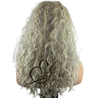 WIG | Platinum Blonde Wig | Headband Wig | Natural-Looking Wig for Women | Easy Wear Synthetic Wig