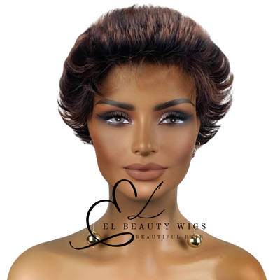 WIG | Red Wig | Brown Wig | Natural-Looking Wig for Women | Easy Wear Synthetic Wig