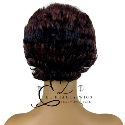 WIG | Red Wig | Brown Wig | Natural-Looking Wig for Women | Easy Wear Synthetic Wig