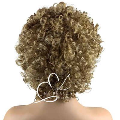 WIG | Blonde Wig | Curly Blonde Wig | Natural-Looking Wig for Women | Easy Wear Synthetic Wig