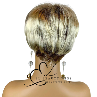 WIG | Blonde Wig | Short Blonde Wig | Natural-Looking Wig for Women | Easy Wear Synthetic Wig