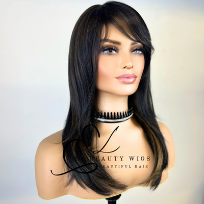 Autumn - 18" Human Hair Blend Full WIG