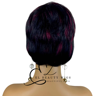 WIG | Black Wig | Short Black Wig | Natural-Looking Wig for Women | Easy Wear Synthetic Wig