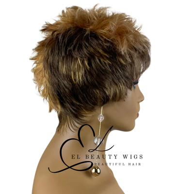 WIG | Blonde Wig | Short Blonde Wig | Natural-Looking Wig for Women | Easy Wear Synthetic Wig