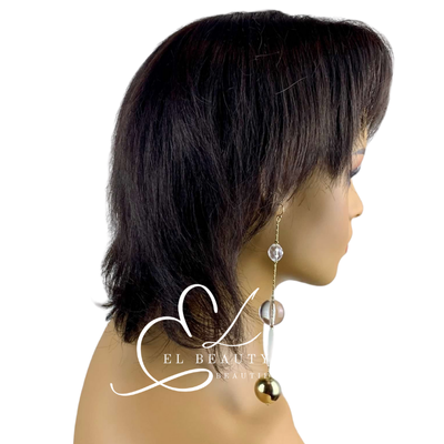 WIG | Dark Brown Wig | Shaggy Brown Wig | Natural-Looking Wig for Women | Easy Wear Synthetic Wig