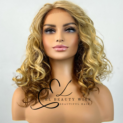 Yonah - 18" Human Hair Blend Lace Front WIG