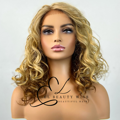 Yonah - 18" Human Hair Blend Lace Front WIG