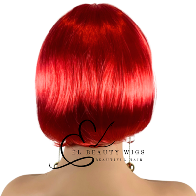 WIG | Red Wig | Costume Wig | Natural-Looking Wig for Women | Easy Wear Synthetic Wig