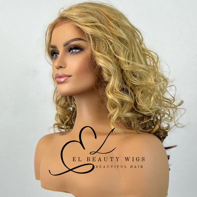 Yonah - 18" Human Hair Blend Lace Front WIG