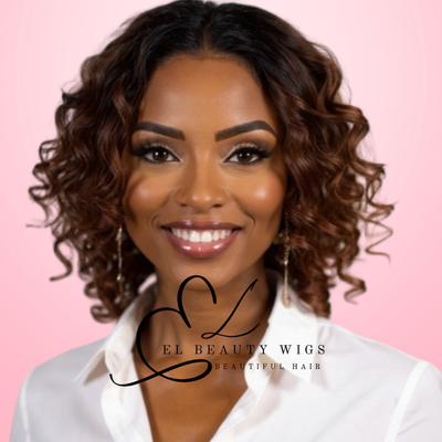 WIG | Red Wig | Curly Red Wig | Short Curly Wig | Natural-Looking Wig for Women | Easy Wear Synthetic Wig