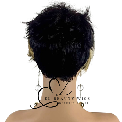 WIG | Brown Wig | Short Pixie Wig | Natural-Looking Wig for Women | Easy Wear Synthetic Wig