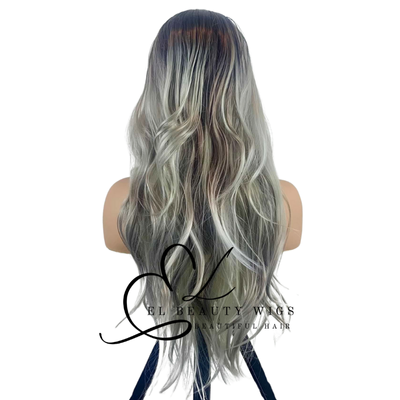 WIG | Ash Blonde Wig | Lightest Ash Blonde Wig | Natural-Looking Wig for Women | Easy Wear Synthetic Wig