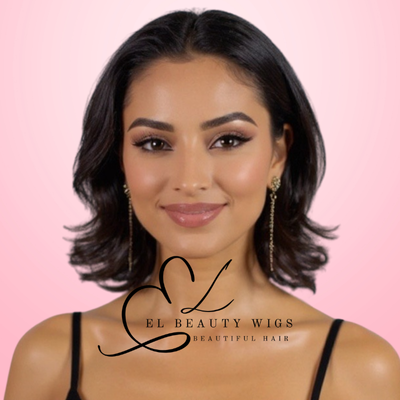 WIG | HALF-WIG | Brown Wig | Brown Wig with Red Highlights |Natural-Looking Wig for Women | Easy Wear Synthetic Wig (Copy)